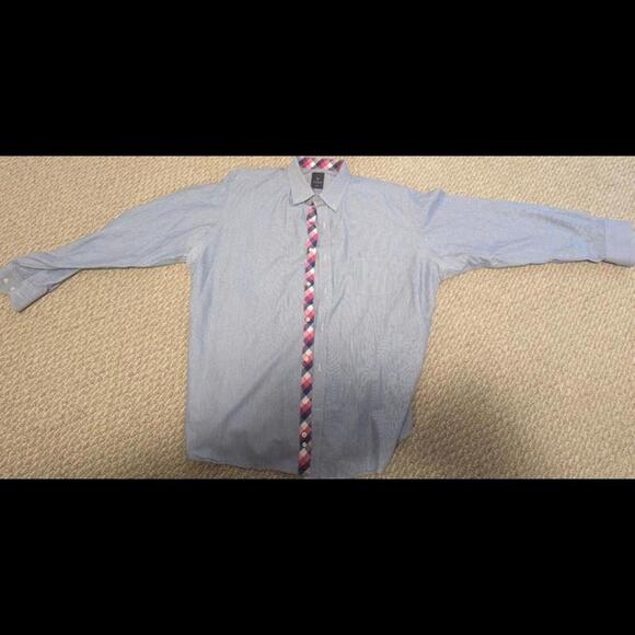 TAILORBYRD Collection Mens‎ Button-Down Shirt Blue Size XXL - Picture 4 of 4